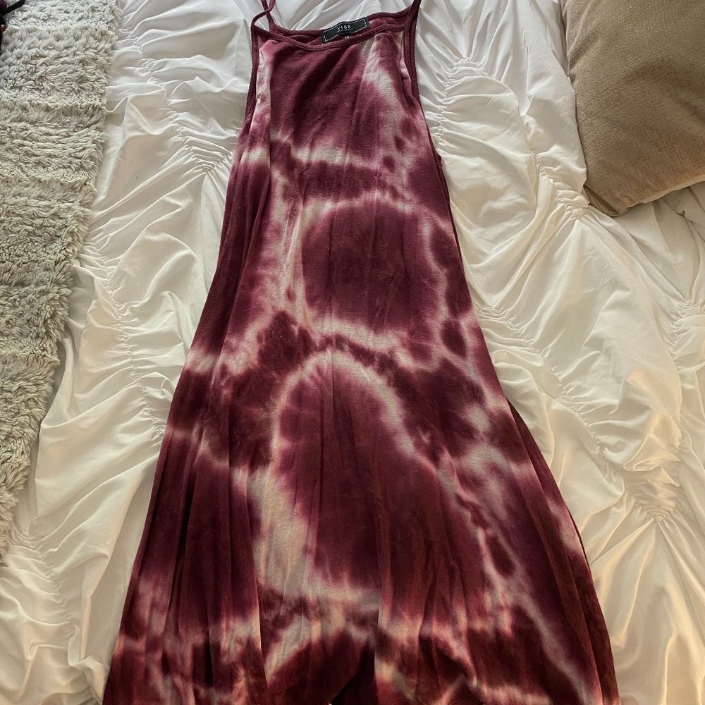 Red Tie-Dye Dress
